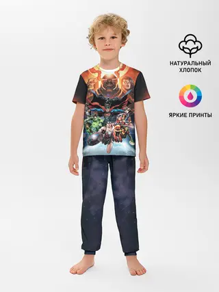 Детская пижама с брюками / Darkseid VS Justice League