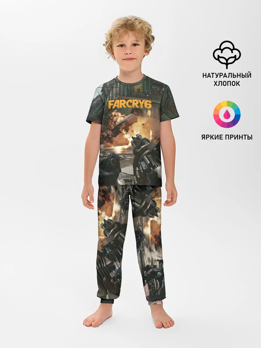 Детская пижама с брюками / Far Cry 6 gameplay art