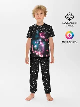 Детская пижама с брюками / ЛИСЁНОК НОВОГОДНИЙ.