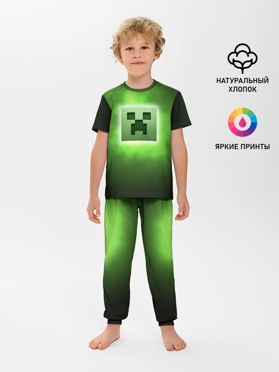 Детская пижама с брюками / MINECRAFT | МАЙНКРАФТ
