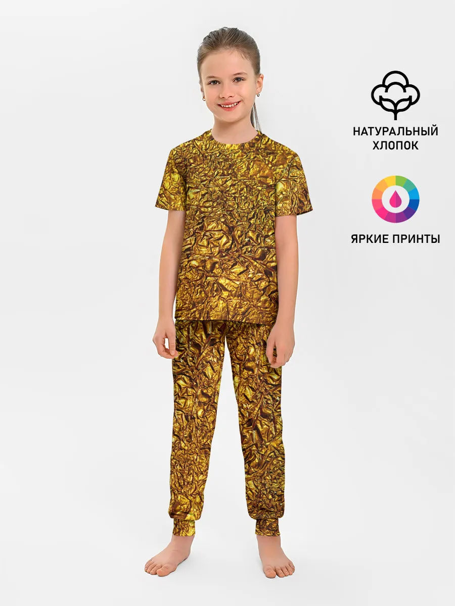 Детская пижама с брюками / Сусальное золото