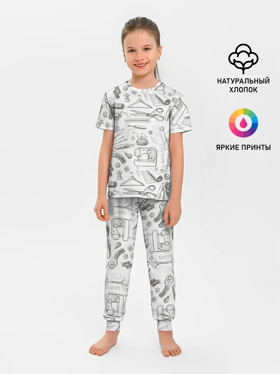 Детская пижама с брюками / для швеи