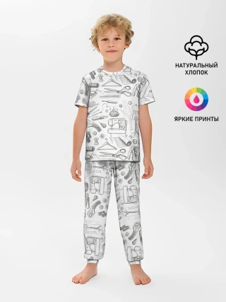 Детская пижама с брюками / для швеи