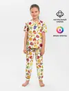 Детская пижама с брюками / Фрукты
