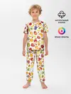 Детская пижама с брюками / Фрукты