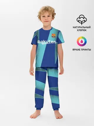 Детская пижама с брюками / Barcelona PreMatch kit