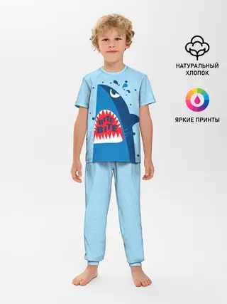 Детская пижама с брюками / Акула bite