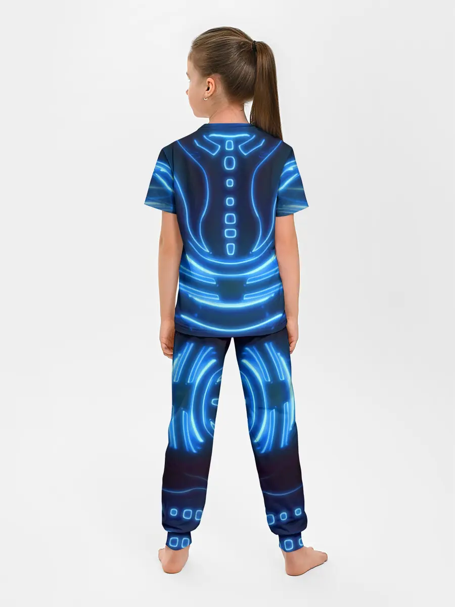 Детская пижама с брюками / Неоновая броня | Neon Armor