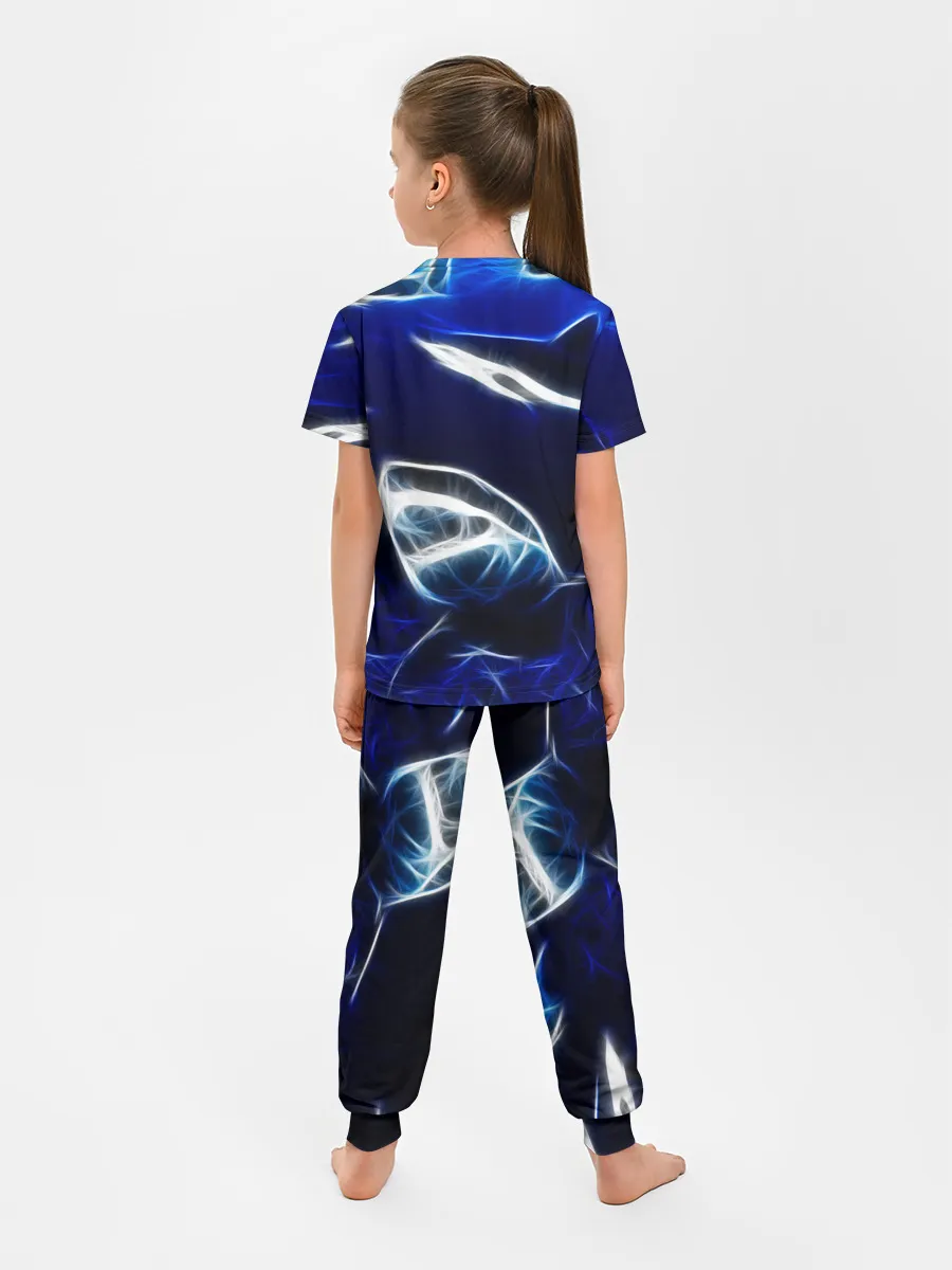 Детская пижама с брюками / ДЕЛЬФИН В МОРЕ.