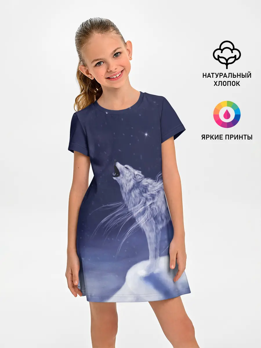 Детское платье / WOLF WHITE