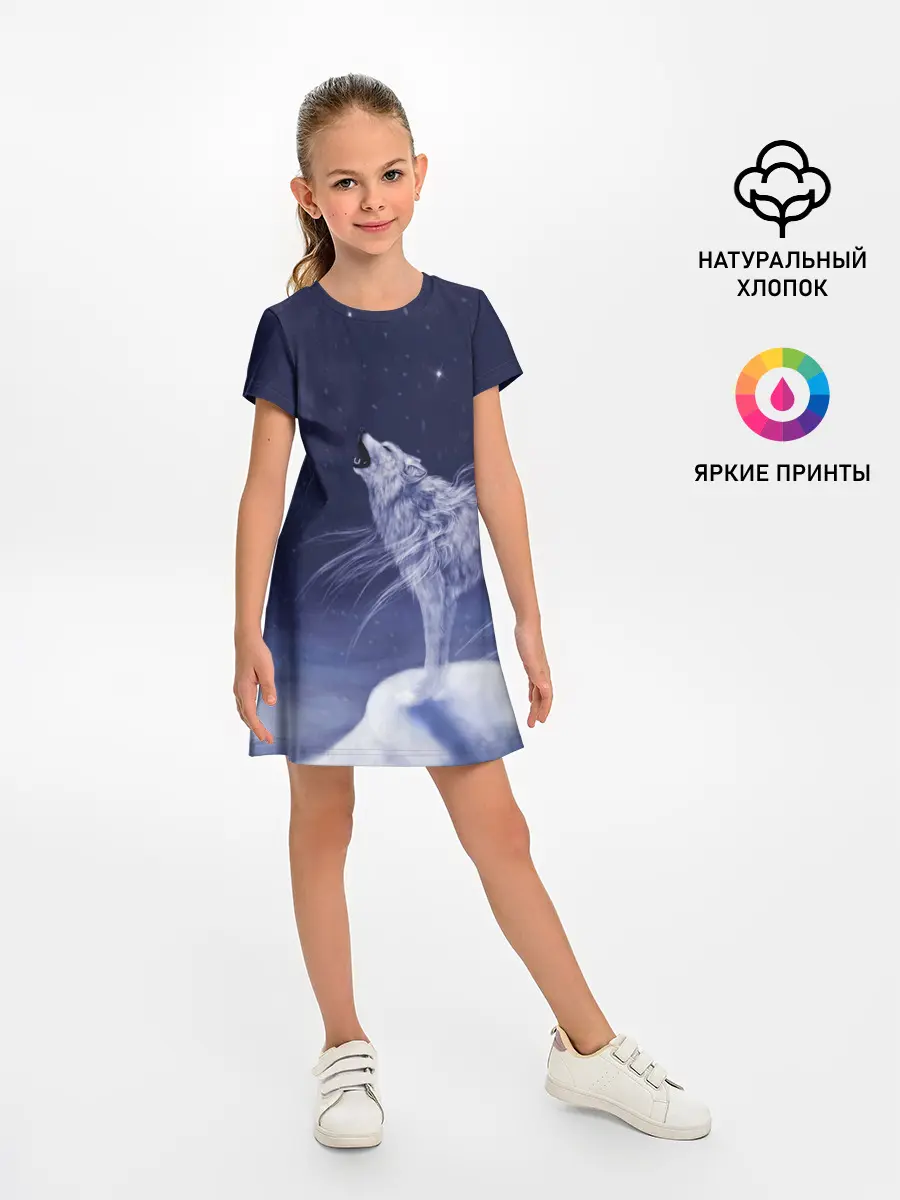 Детское платье / WOLF WHITE