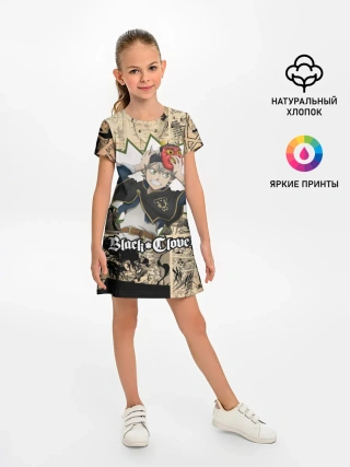 Детское платье / Черный Клевер