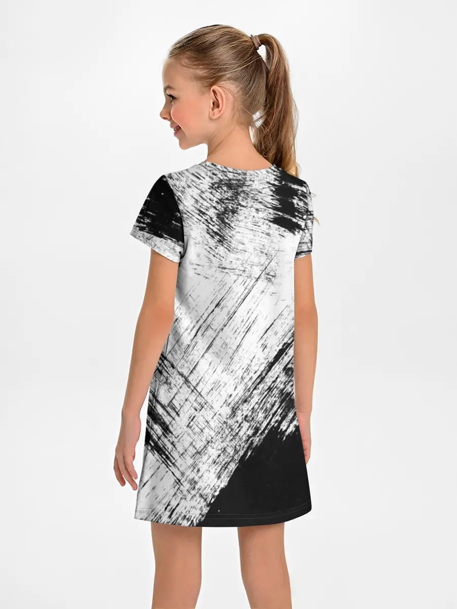 Детское платье / Штриховка