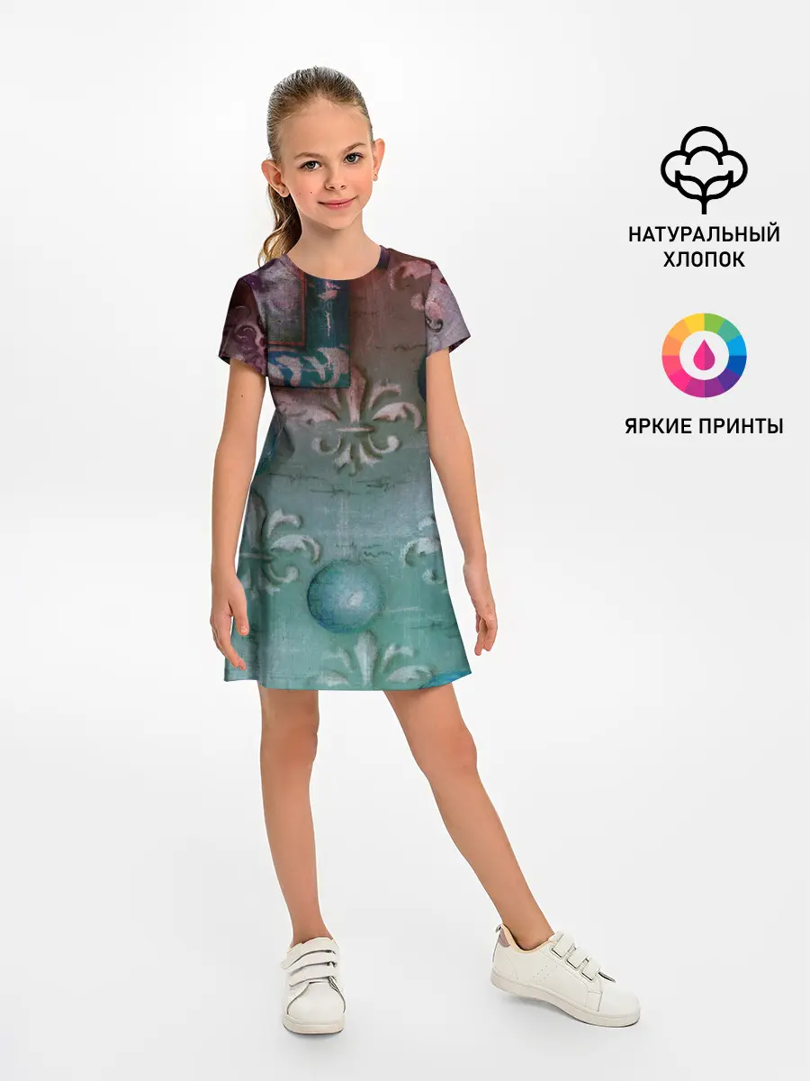 Детское платье / Объемная абстракция - Флер-де-лис