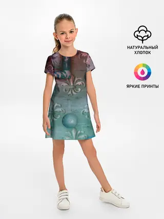 Детское платье / Объемная абстракция - Флер-де-лис