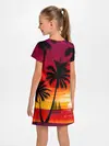 Детское платье / Гавайский закат