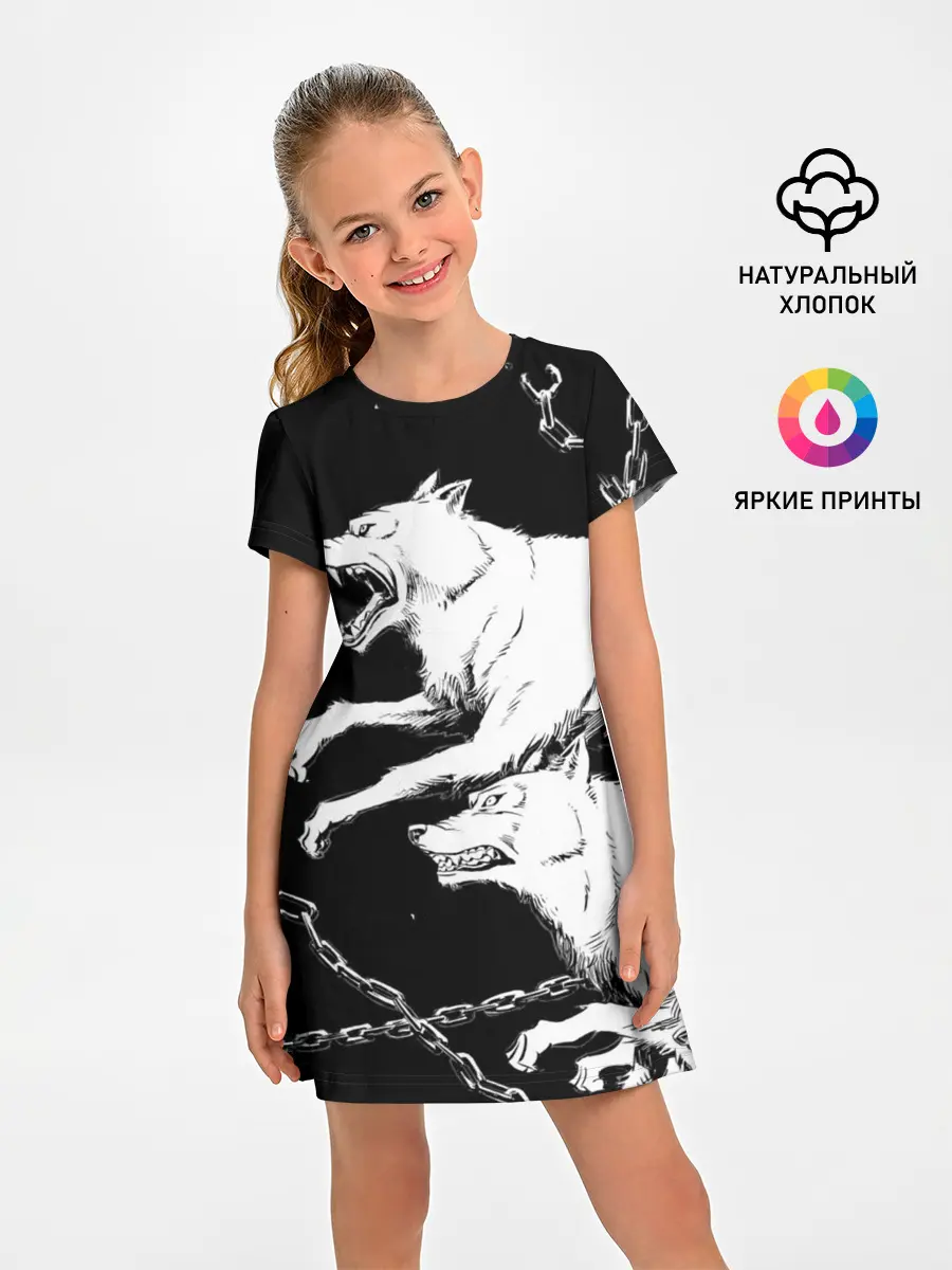 Детское платье / Белые волки