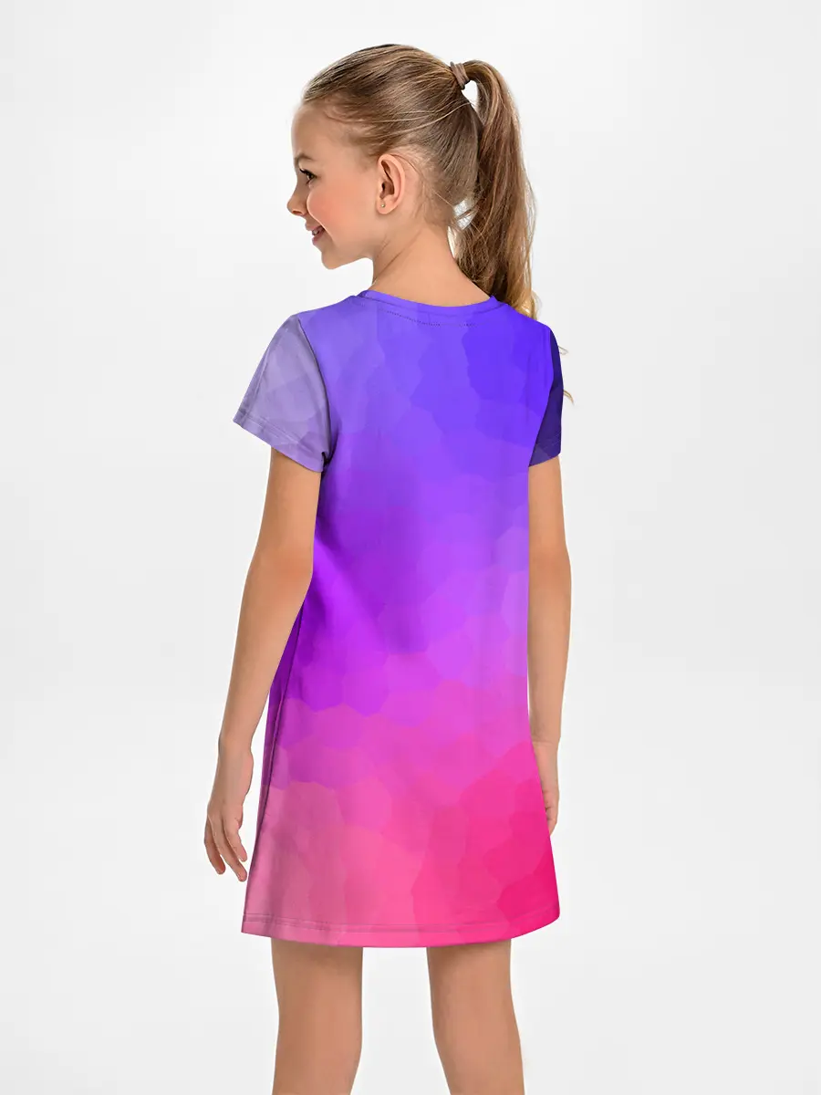 Детское платье / фиолетовый кристалл