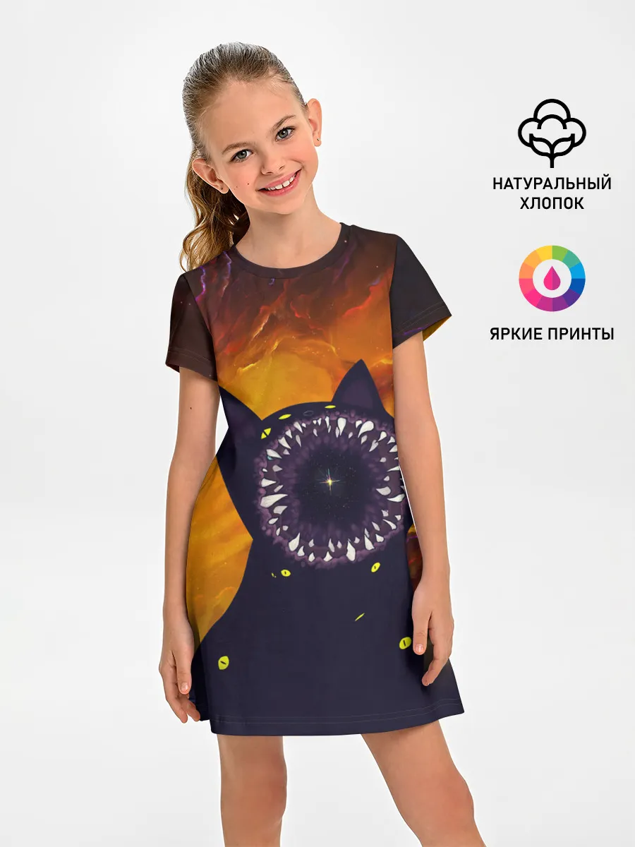 Детское платье / Космический кот | Space Cat
