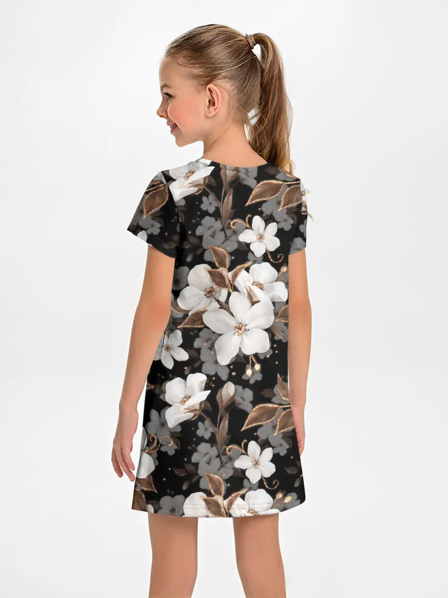 Детское платье / Белые цветы