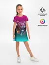 Детское платье / RETRO CYBER BEAR NEON