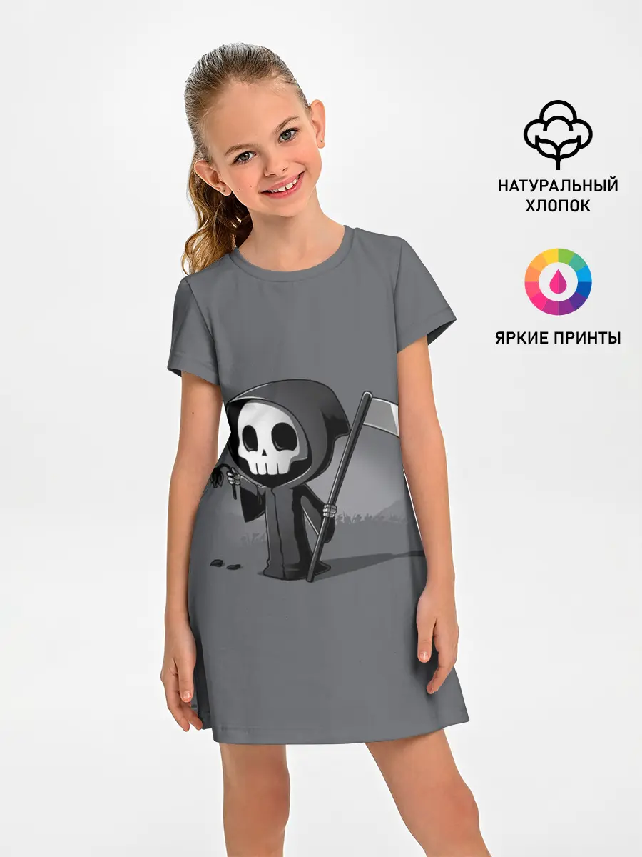 Детское платье / жнец и цветок