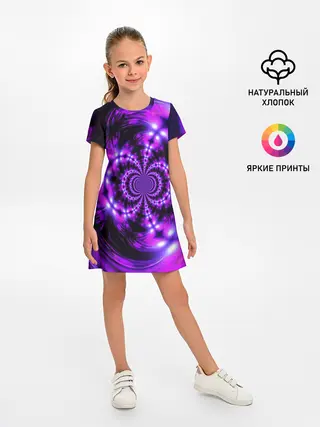 Детское платье / НЕОНОВЫЙ ФРАКТАЛ