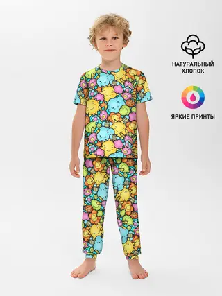 Детская пижама с брюками / Облачко Солнышко