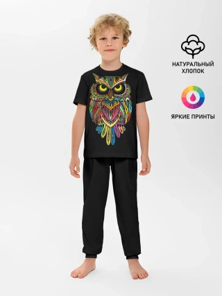 Детская пижама с брюками / Сова