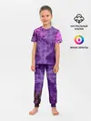 Детская пижама с брюками / фиолетовый китай