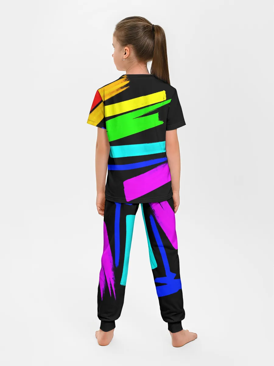 Детская пижама с брюками / НЕОНОВЫЕ КРАСКИ