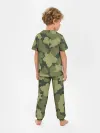 Детская пижама с брюками / вязаный принт милитари