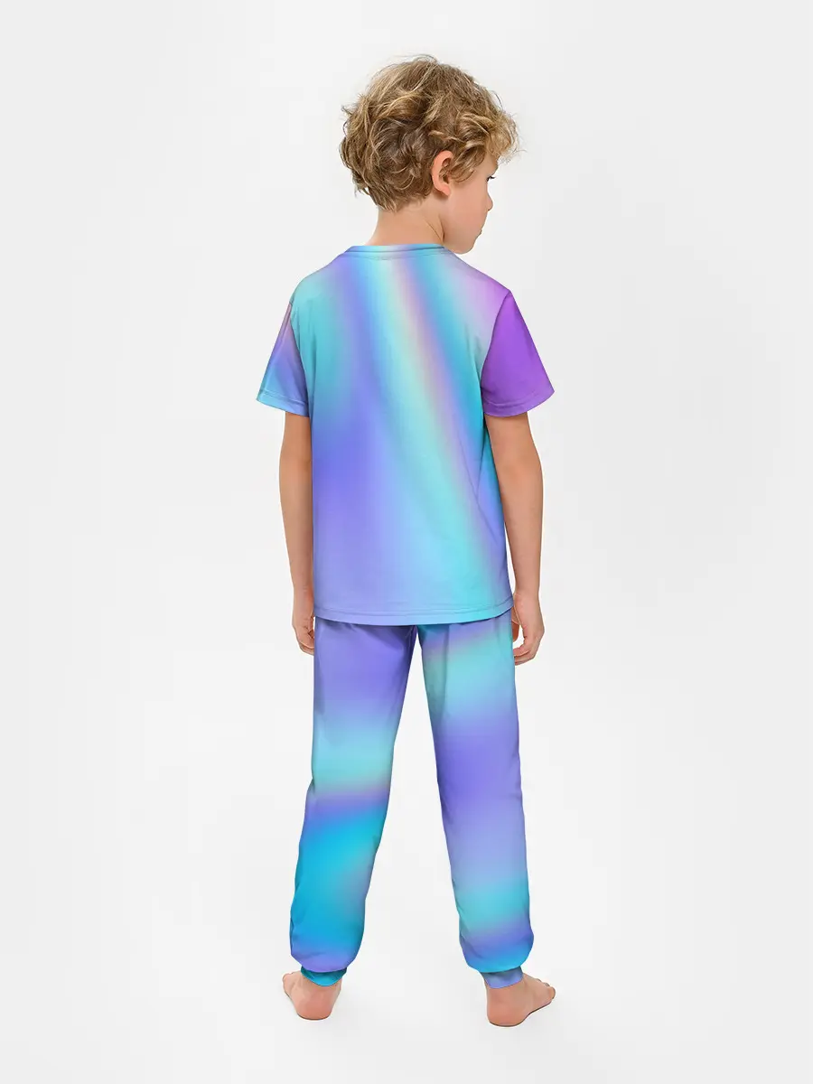 Детская пижама с брюками / СИЯЙ