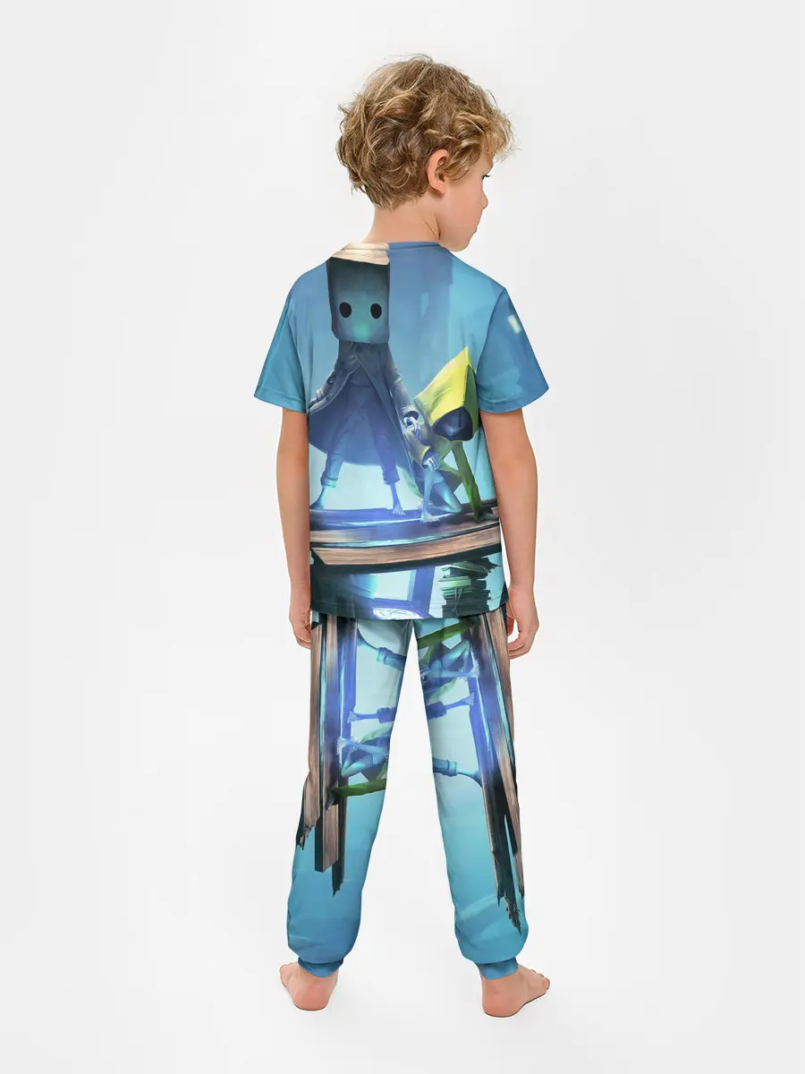 Детская пижама с брюками / Little Nightmares || арт шестой и моно