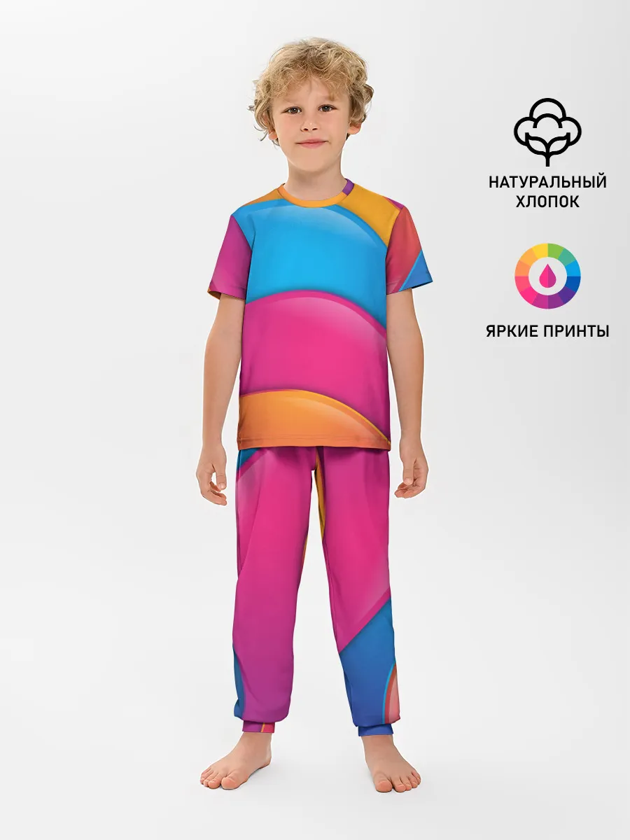 Детская пижама с брюками / Candy rainbow