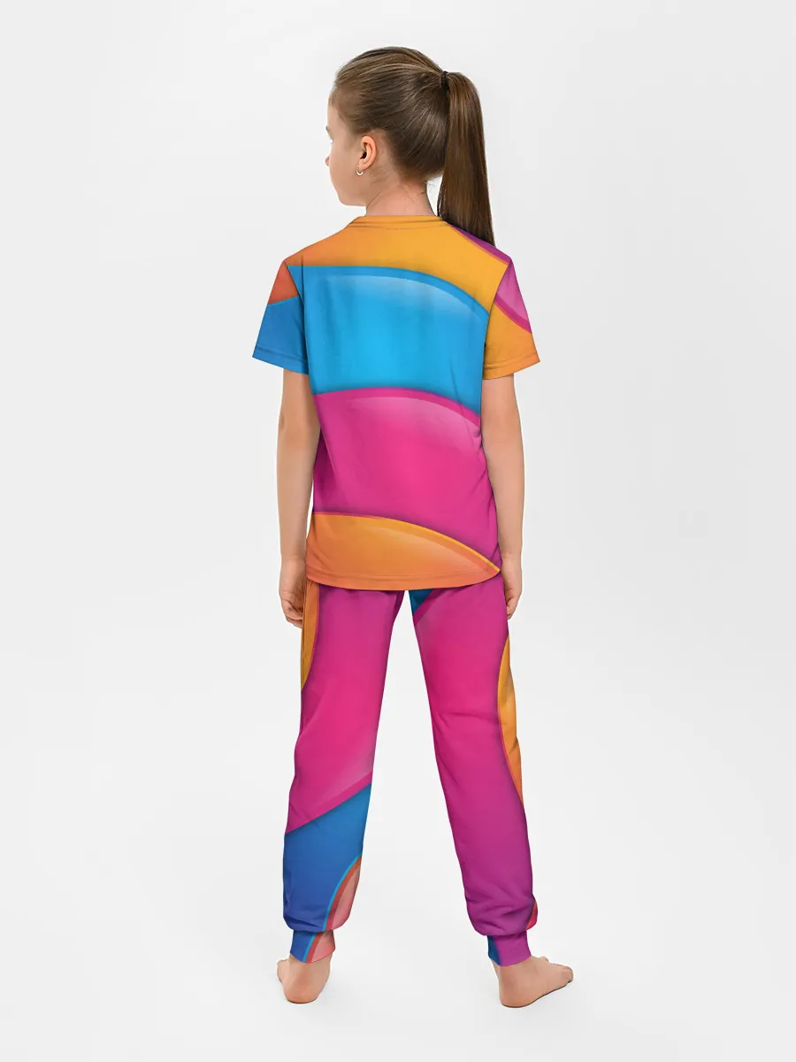 Детская пижама с брюками / Candy rainbow