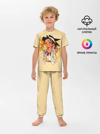 Детская пижама с брюками / Йо и Амидамару