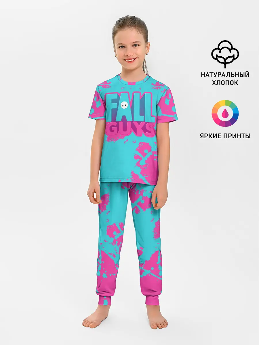 Детская пижама с брюками / Fall Guys: Ultimate Knockout
