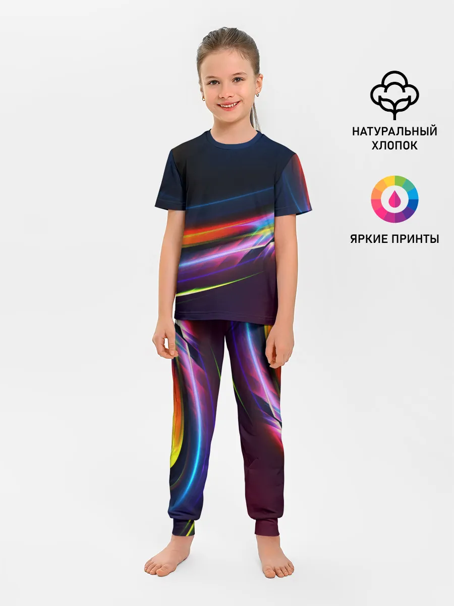 Детская пижама с брюками / NEON STRIPES
