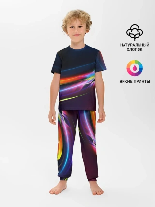 Детская пижама с брюками / NEON STRIPES