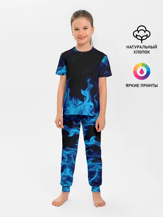 Детская пижама с брюками / СИНИЙ ОГОНЬ | BLUE FIRE