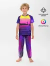 Детская пижама с брюками / ГОРОД В НЕОНЕ