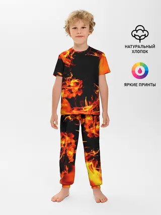 Детская пижама с брюками / ОГОНЬ | FIRE