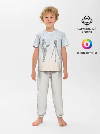 Детская пижама с брюками / Девушка с контроллером