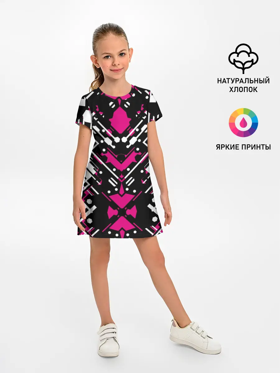 Детское платье / КИБЕРПАНК,ФАНТАСТИКА,КРАСНЫЙ