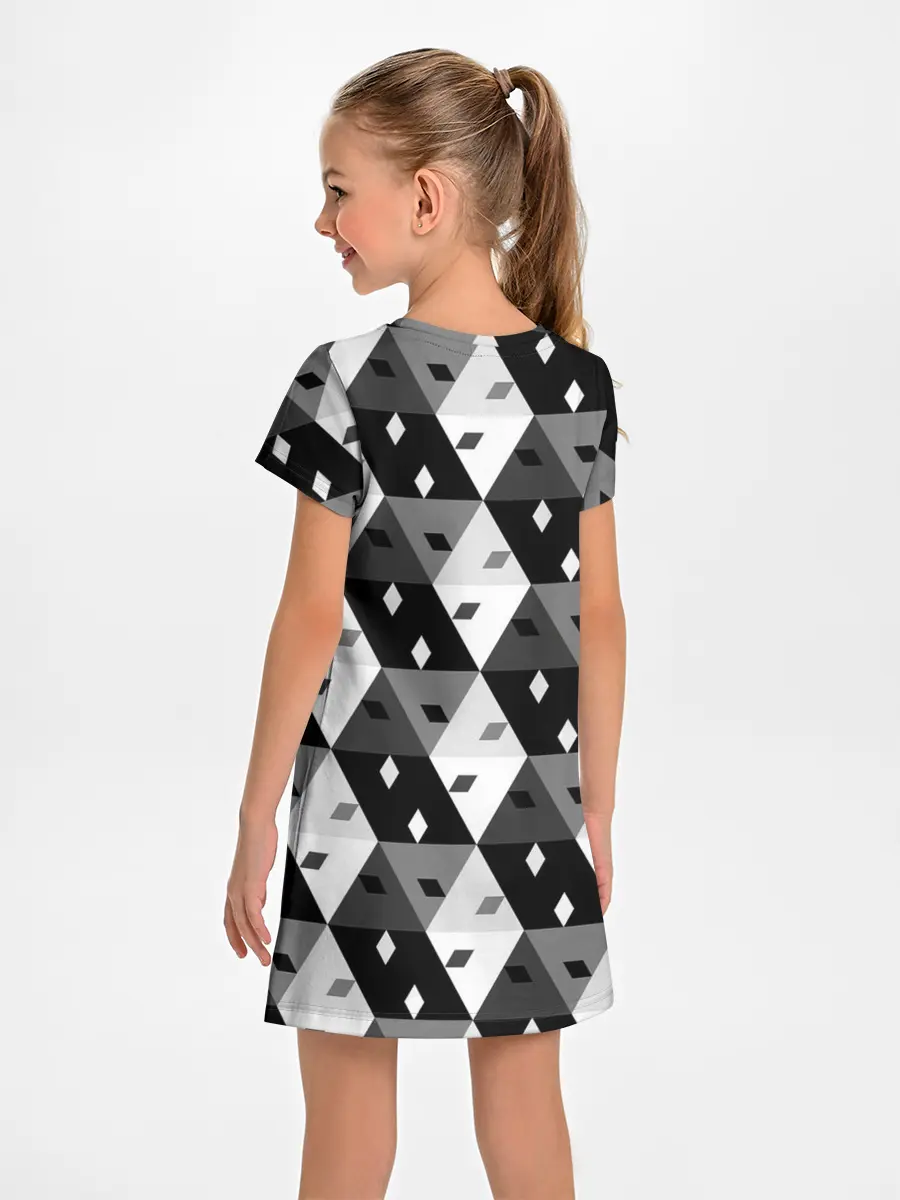 Детское платье / Абстрактные кубики