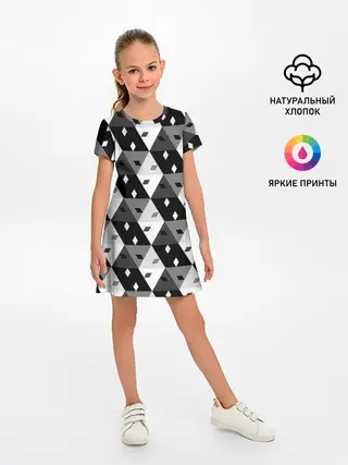 Детское платье / Абстрактные кубики