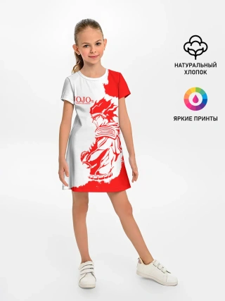 Детское платье / Хамон красный