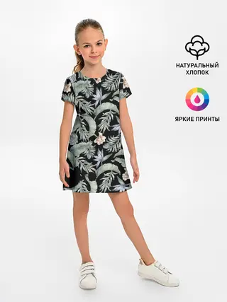 Детское платье / Summer leaves