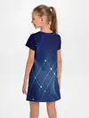 Детское платье / Синяя спираль абстракция